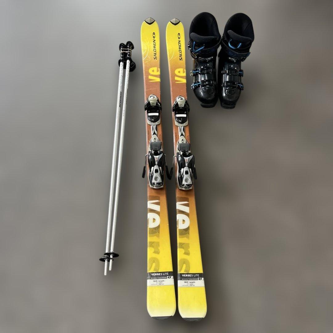 大人スキーセット　板160cm ブーツ27cm