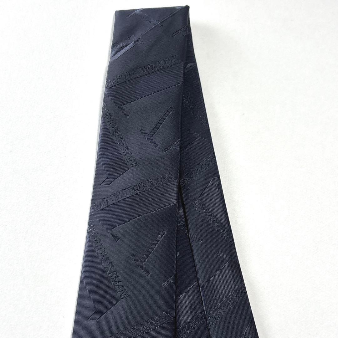 エンポリオアルマーニ ネクタイ ナイロン ロゴレタッチ シャドー 新品