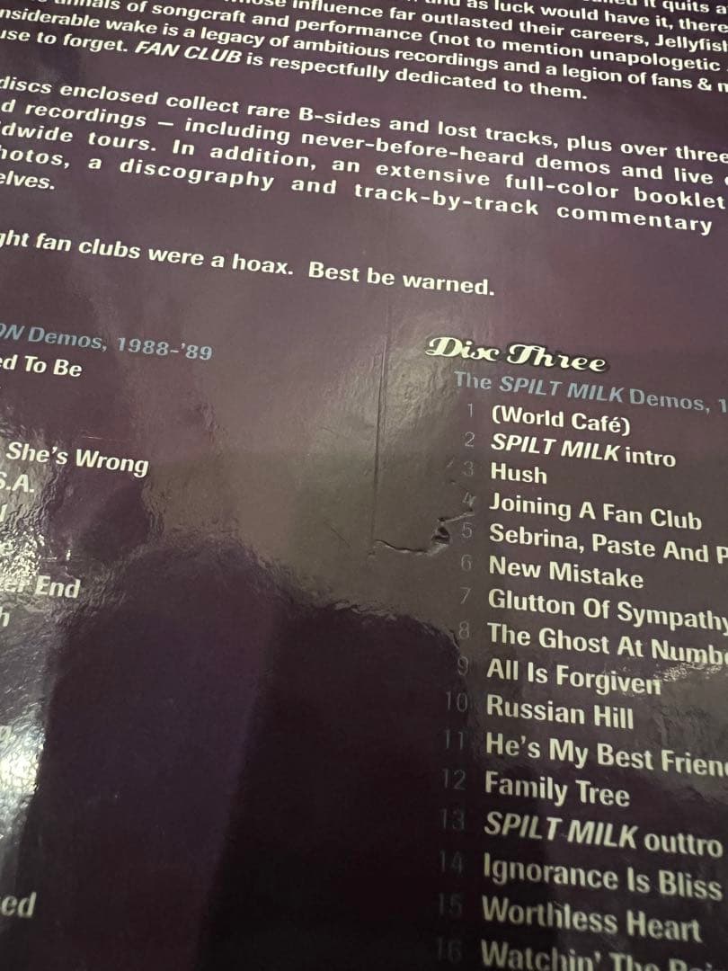 【レア盤】Jellyfish /Fan Club４枚組 ジェリーフィッシュ