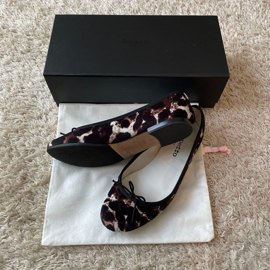 repetto レペット　37 バレエシューズ　CENDRILLON レオパード