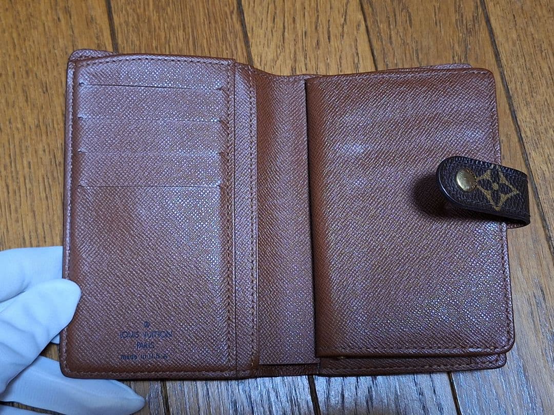 美品！LOUIS VUITTON ポルトフォイユ ヴィエノワ がま口二つ折り財布