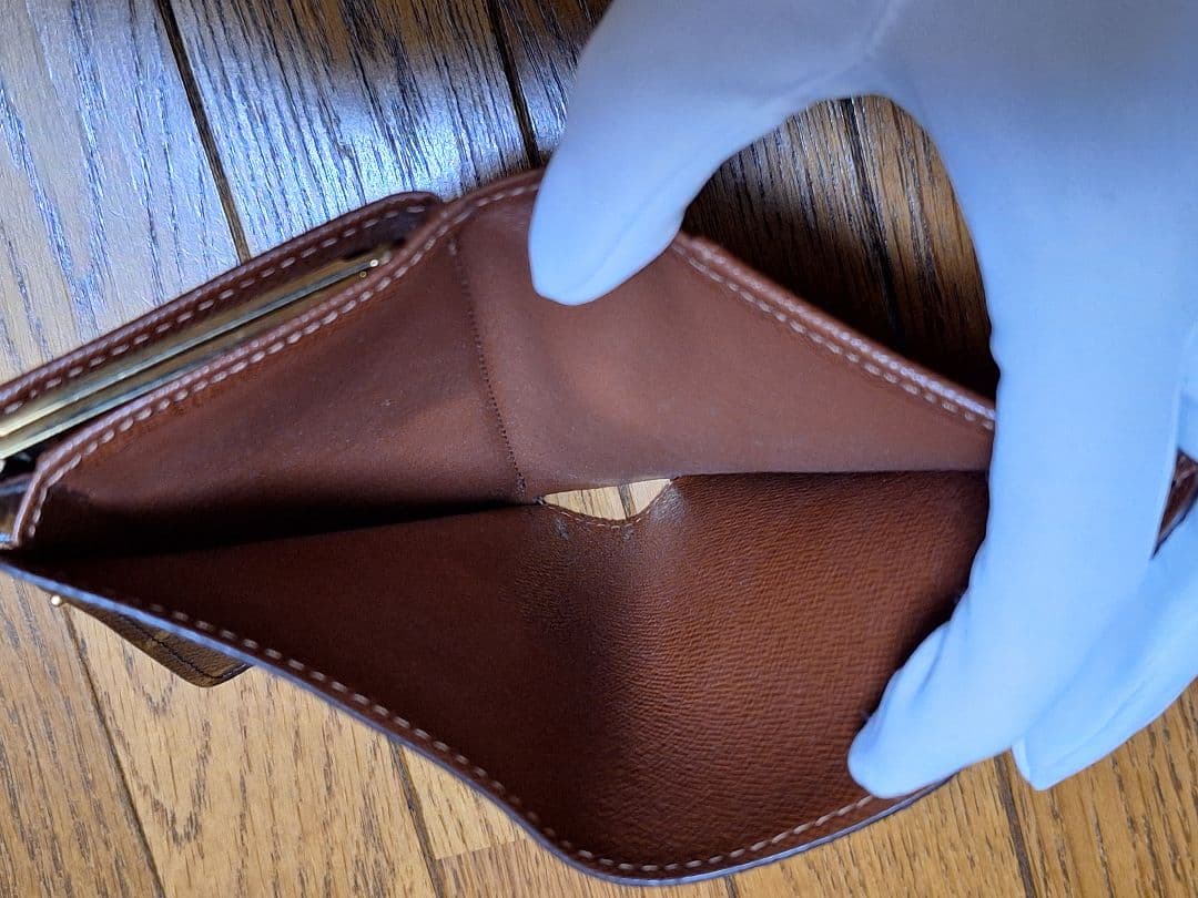 美品！LOUIS VUITTON ポルトフォイユ ヴィエノワ がま口二つ折り財布