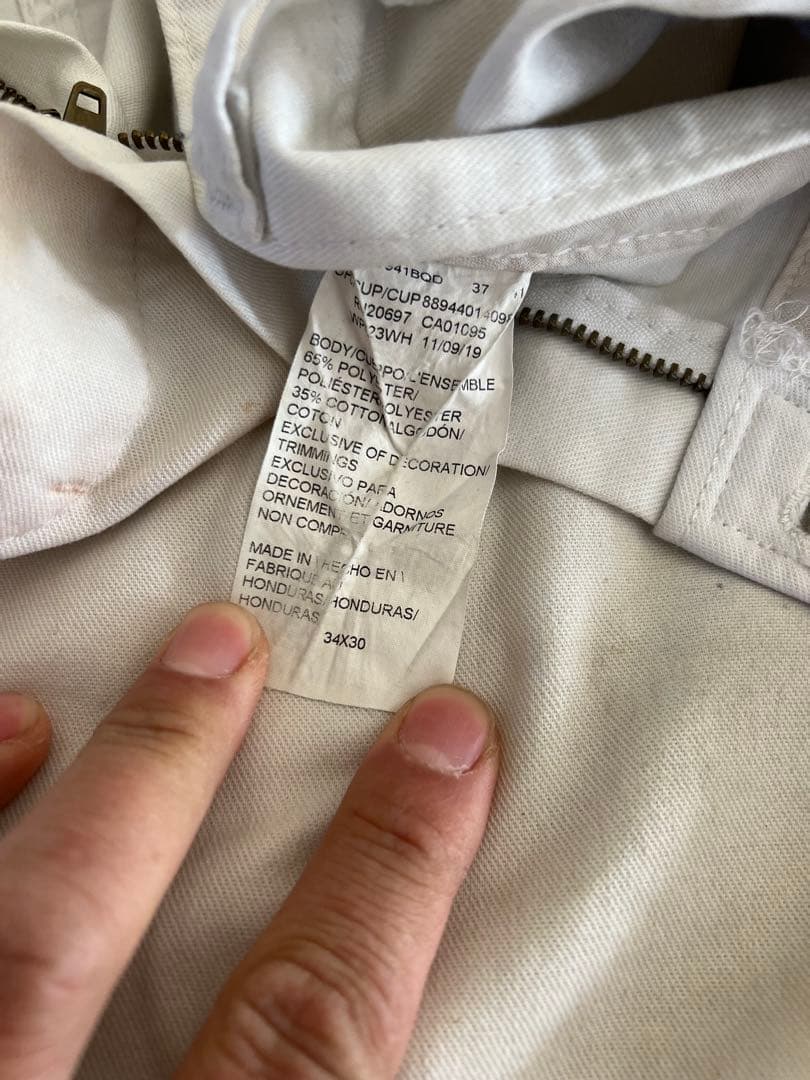 【雰囲気◎】34×30 Dickies ディッキーズ ホワイト ペインターパンツ