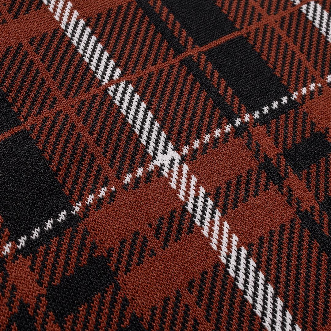 未使用 パーリーゲイツ 23AW ニット セーター チェック クルーネック 6