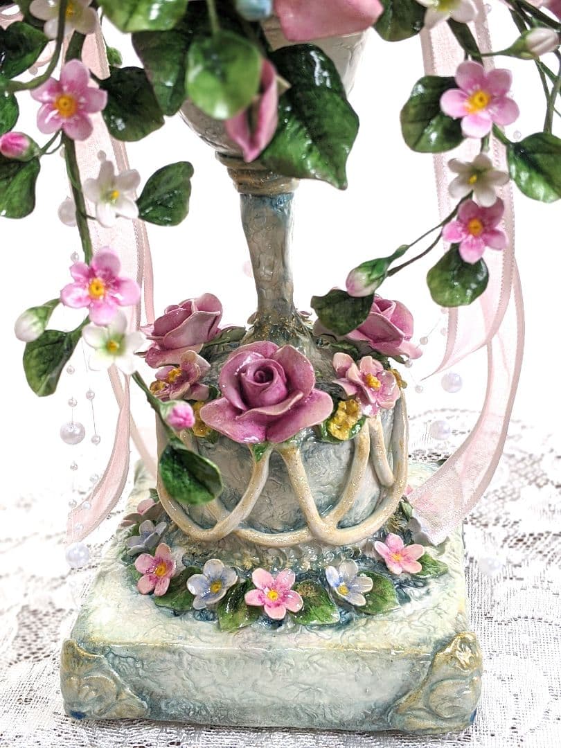 【専用です】クレイフラワー♡ロココ調薔薇のフラワーアレンジメント♡ハンドメイド