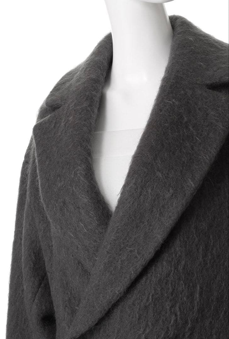 uncrave WHITE シャギー　オーバーコート　モヘア　　チェスター