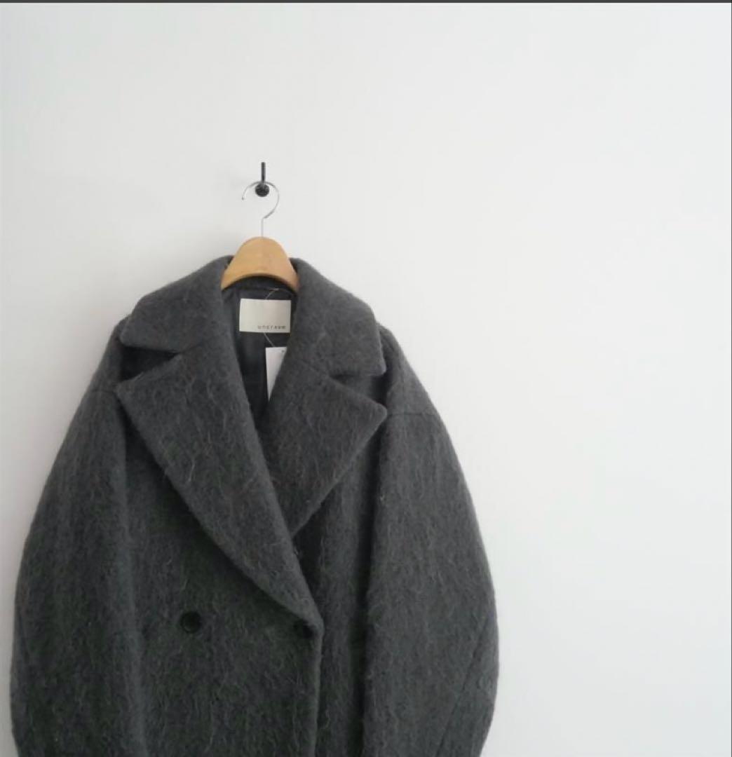 uncrave WHITE シャギー　オーバーコート　モヘア　　チェスター