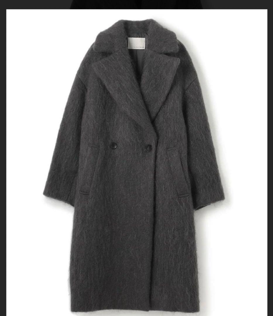 uncrave WHITE シャギー　オーバーコート　モヘア　　チェスター