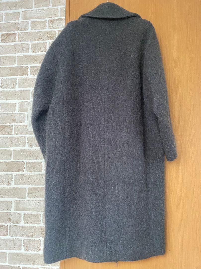 uncrave WHITE シャギー　オーバーコート　モヘア　　チェスター