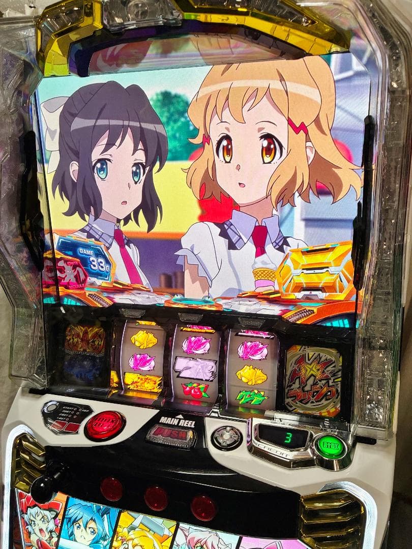 L戦姫絶唱シンフォギア 正義の歌☆遊技アダプタ＋バイブスイッチ付実機　送料無料