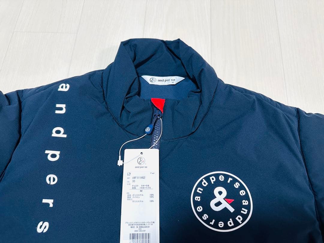 アンパスィ ◆ 冬用中綿メンズブルゾン◆Mサイズ◆ and per se ◆新品
