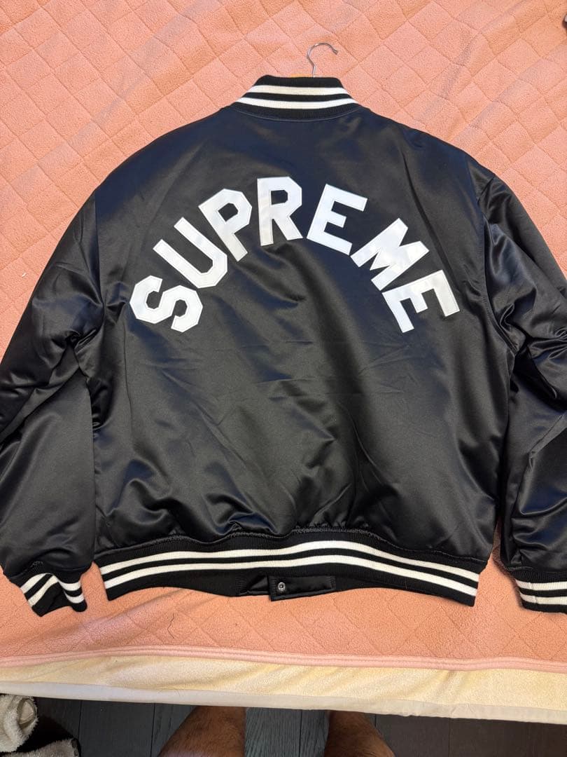 ジャケット・アウター Mitchell & Ness Satin Varsity Jacket