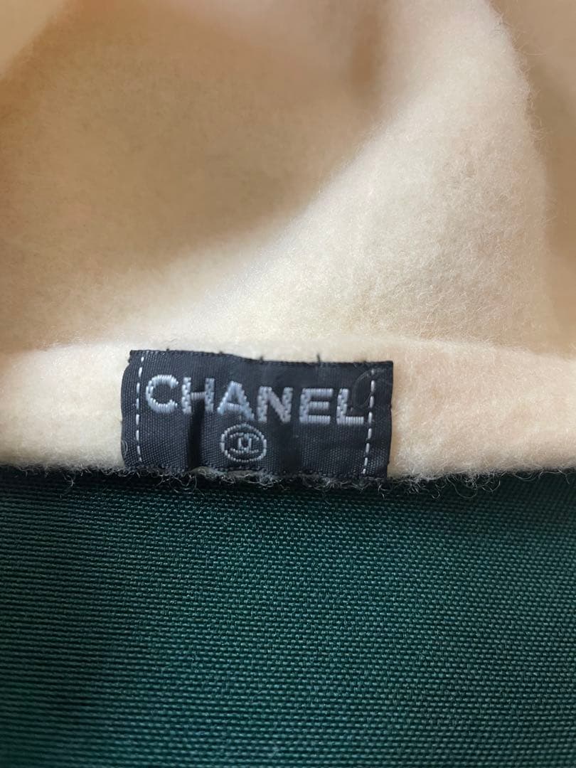 CHANEL シャネル ベレー帽　ココマーク　カメリア　ヴィンテージ　アイボリー