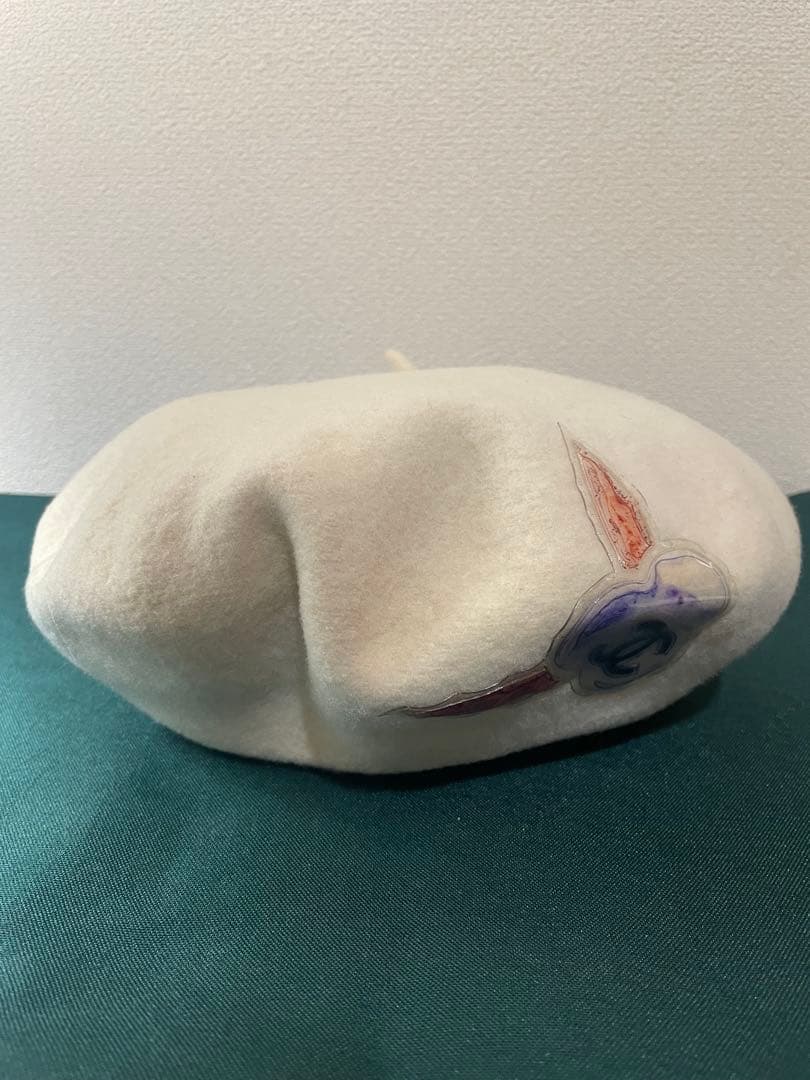 CHANEL シャネル ベレー帽　ココマーク　カメリア　ヴィンテージ　アイボリー