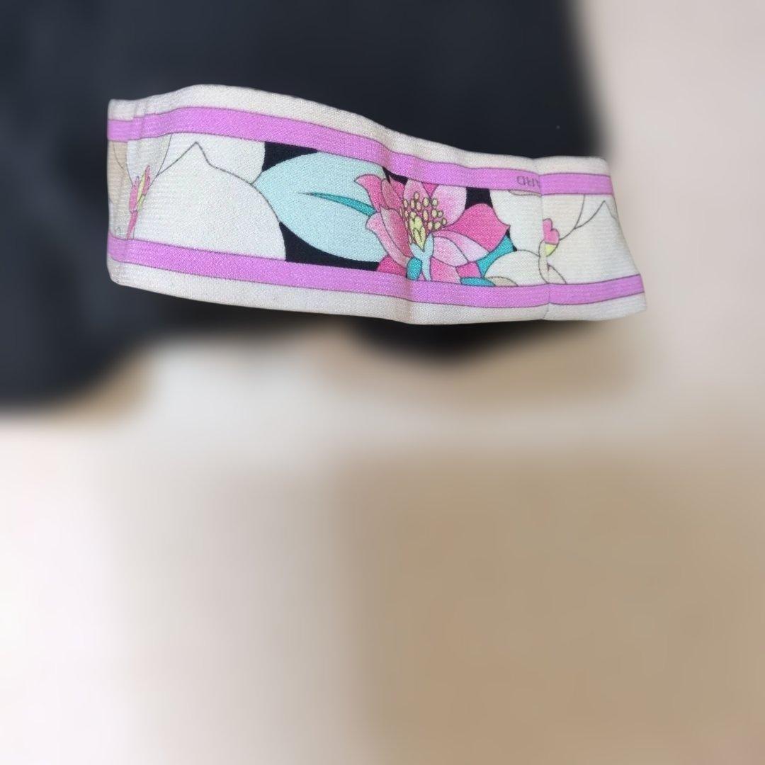 LEONARD 花柄装飾 フード付きポンチョ