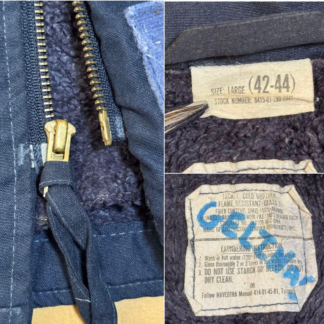 90s US.NAVY アラミド デッキジャケット A-2 ステンシル