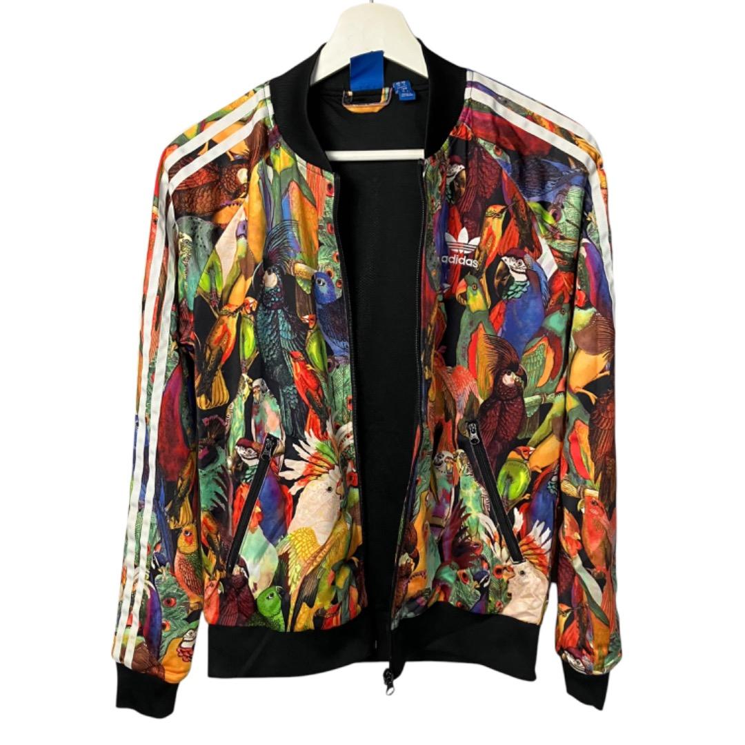 adidas ファームカンパニーコラボ アディダス トラックジャケット 九官鳥柄