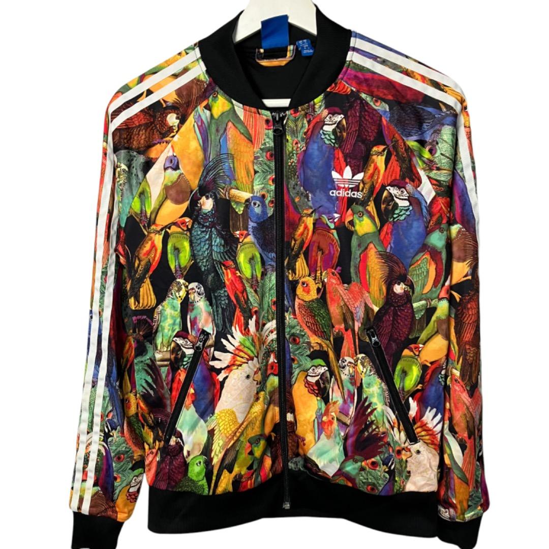 adidas ファームカンパニーコラボ アディダス トラックジャケット 九官鳥柄