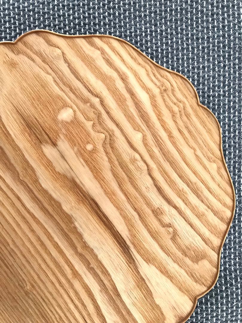 studio fujino 藤崎均 輪花皿 丸皿 8寸（タモ）