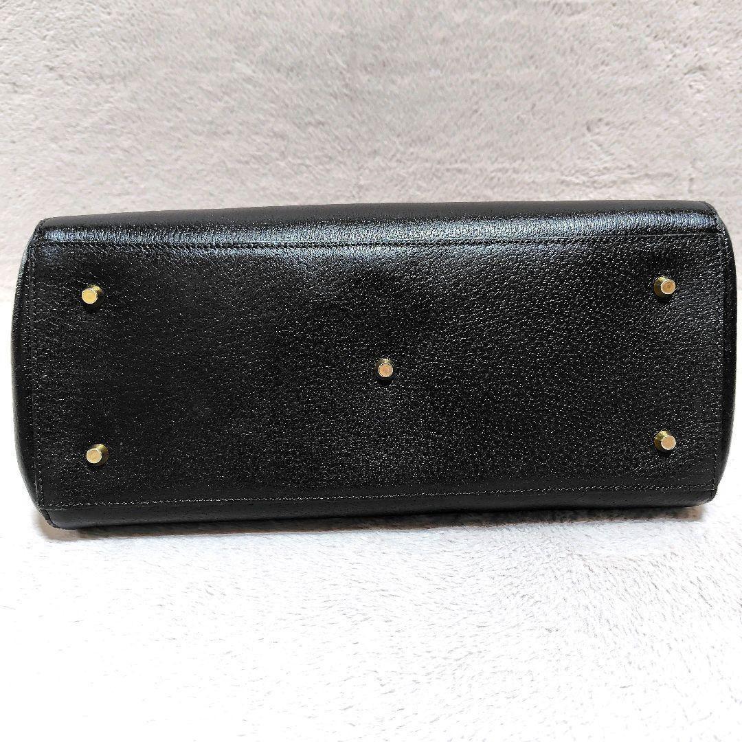 美品✨　イヌエ　ショルダーバッグ　黒　革　フォーマル　斜め掛け　自立　2way