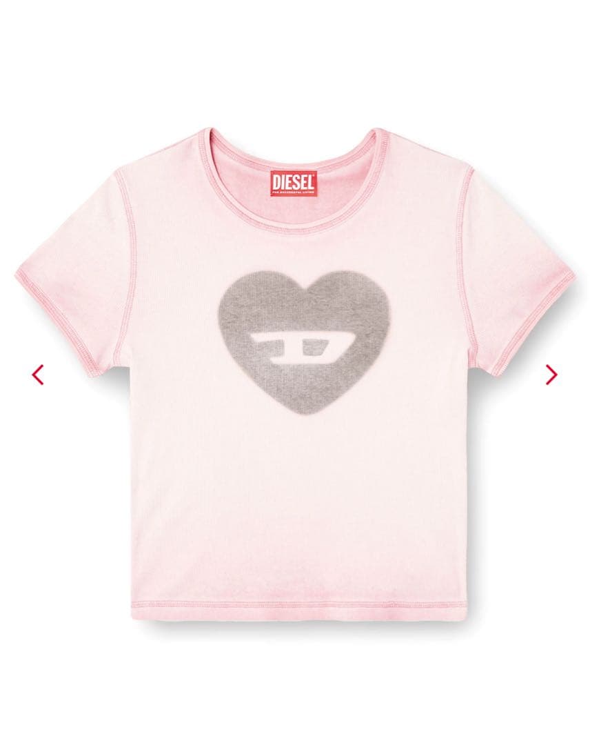 DIESEL T-ERE Tシャツ ピンク
