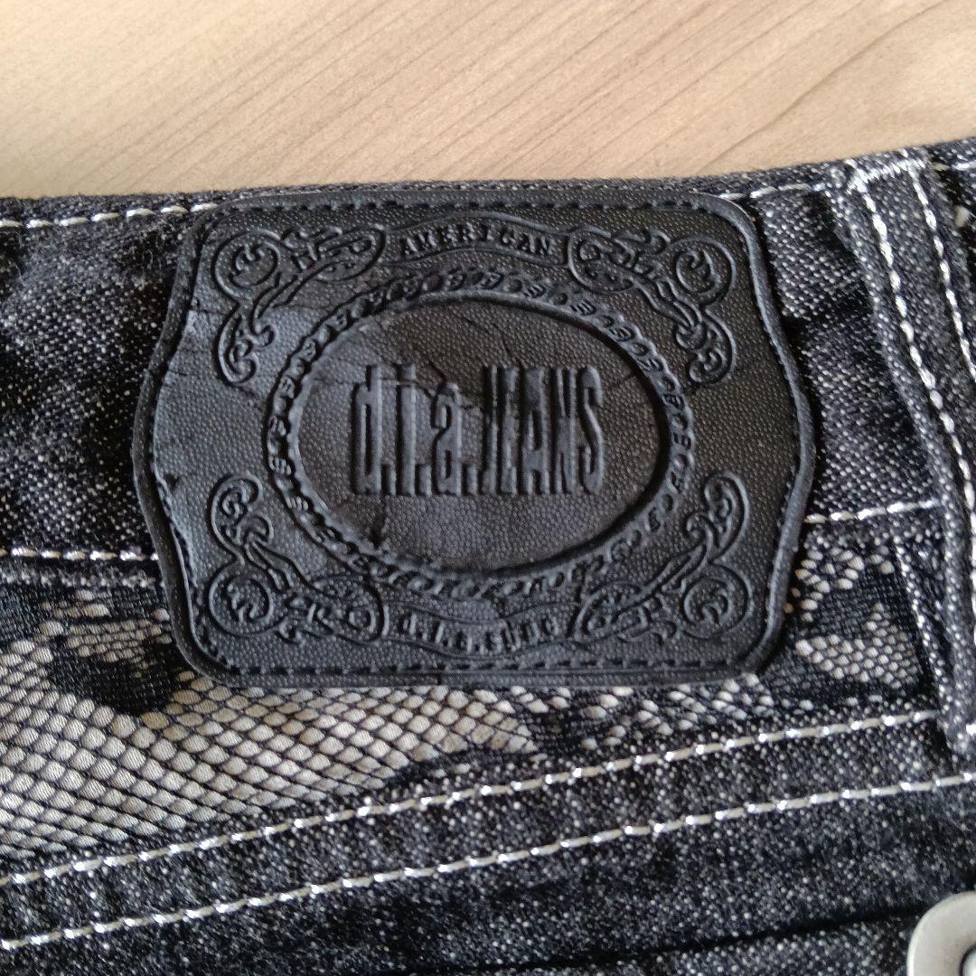 d.i.a. ダイヤ デニム ローライズ ショートパンツ ブラック 26サイズ