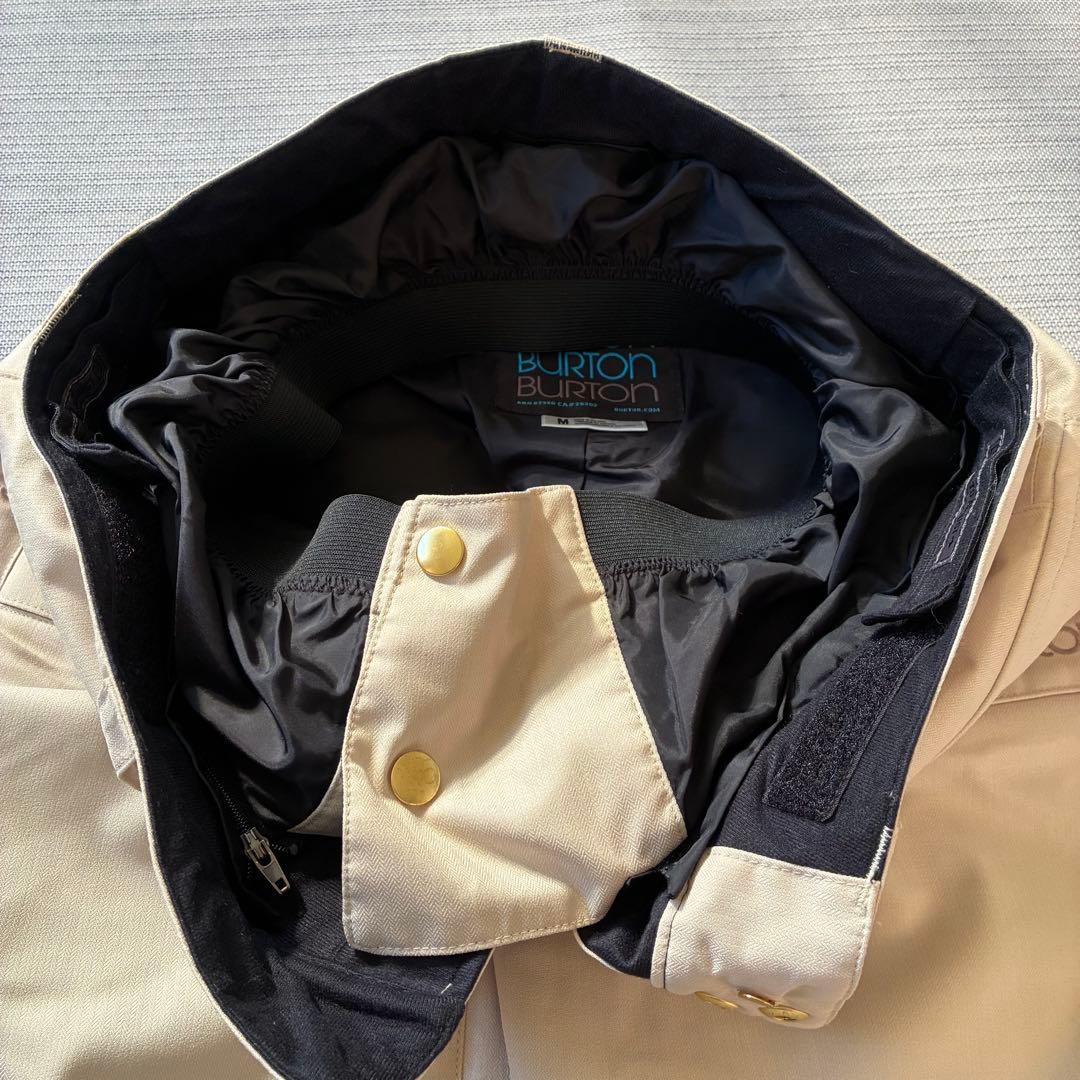 美品◆ burton バートン スノーボード パンツ ベージュ フレア ポーチ付