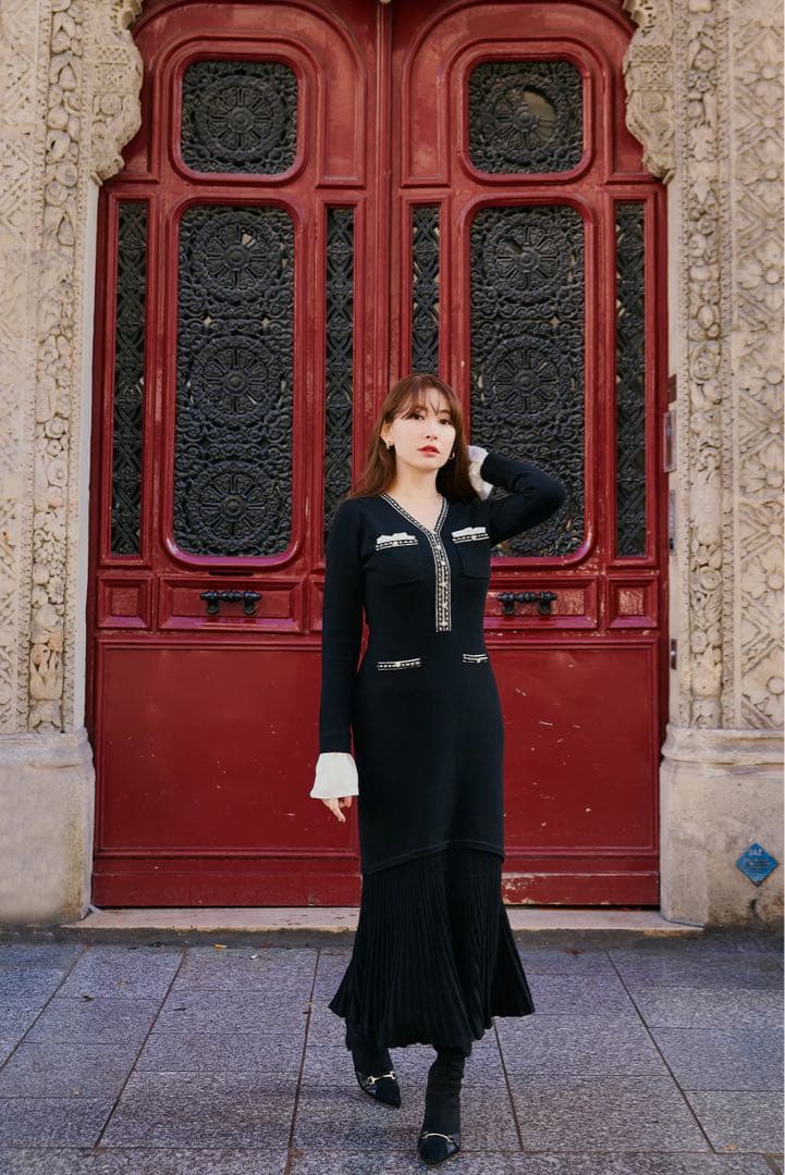 herlipto Isaline Long Knit Dress ハーリップトゥ