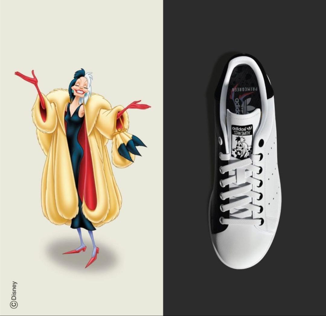 【新品未使用】アディダスタンスミスクルエラ101匹わんちゃんディズニー白黒