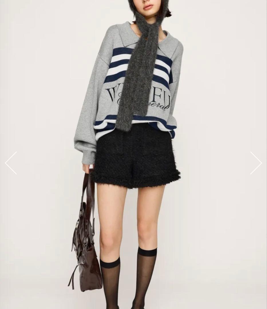 SLY FLUFFY TWEED ショートパンツ