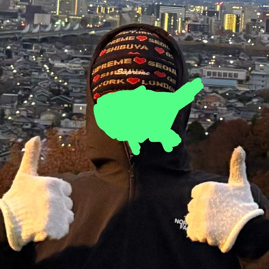 帽子 Supreme heart beanie black 24fw