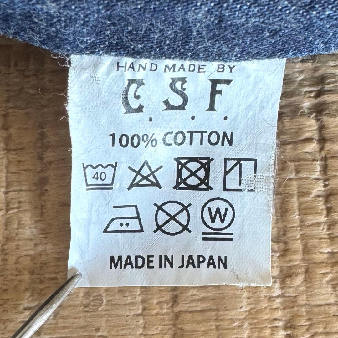 ワンピースオブロック　デニムハンドバッグ　日本製