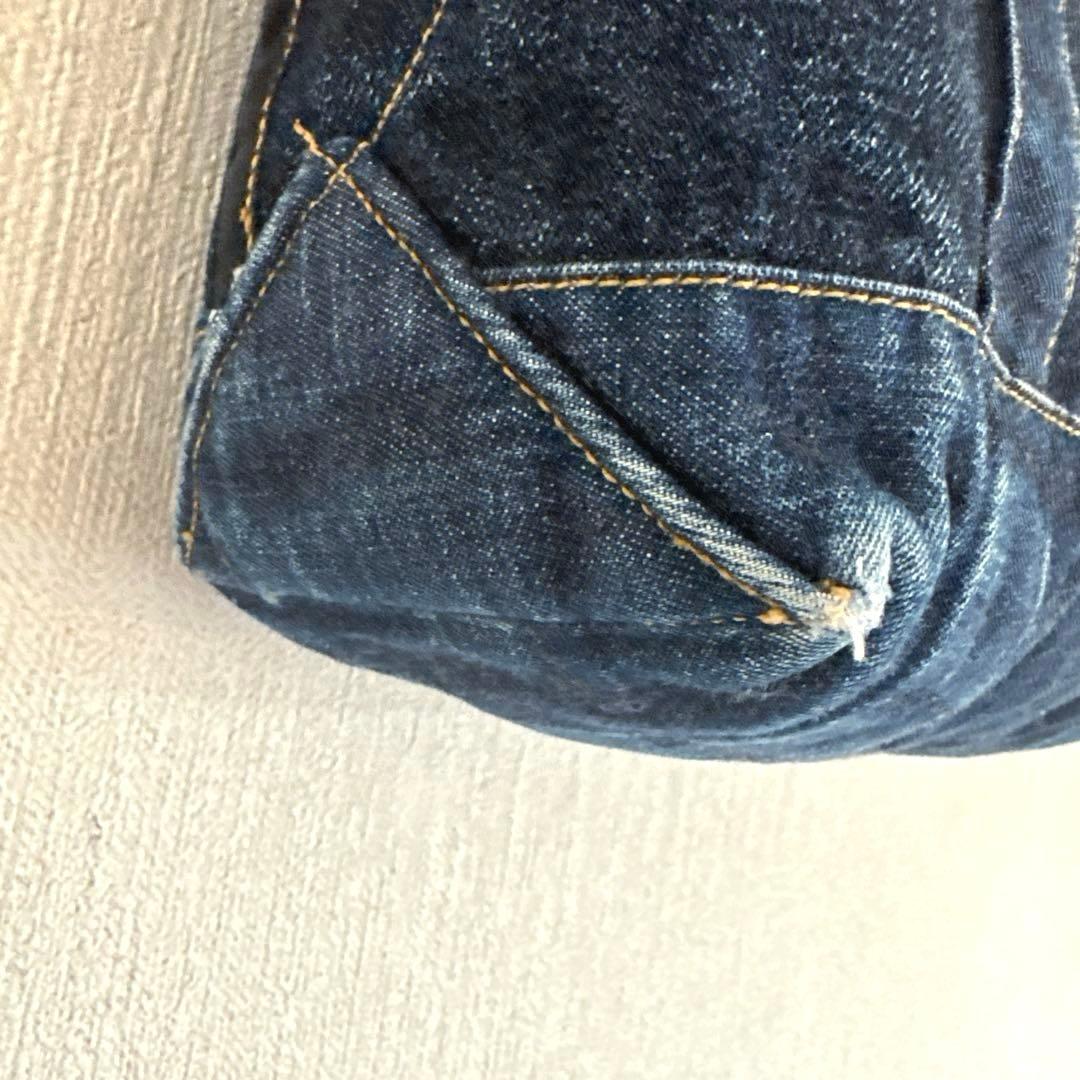 ワンピースオブロック　デニムハンドバッグ　日本製