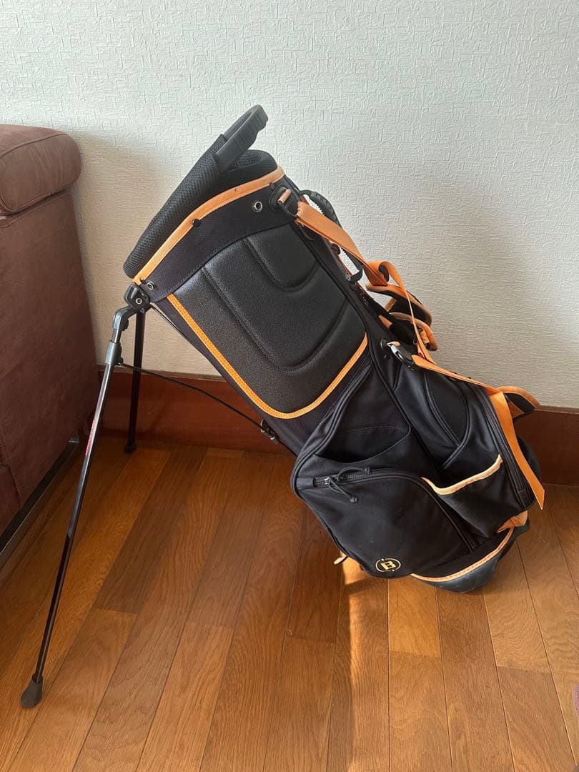 BRIEFING キャディバッグ ブラック/オレンジ