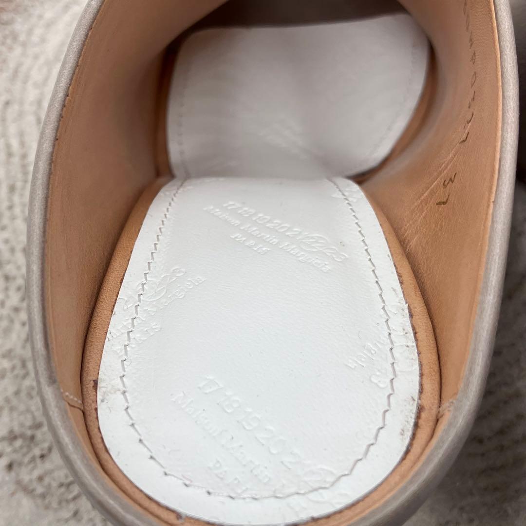 メゾンマルタンマルジェラ　オープントゥ　ブーティ　レザー　グレー系　23.5