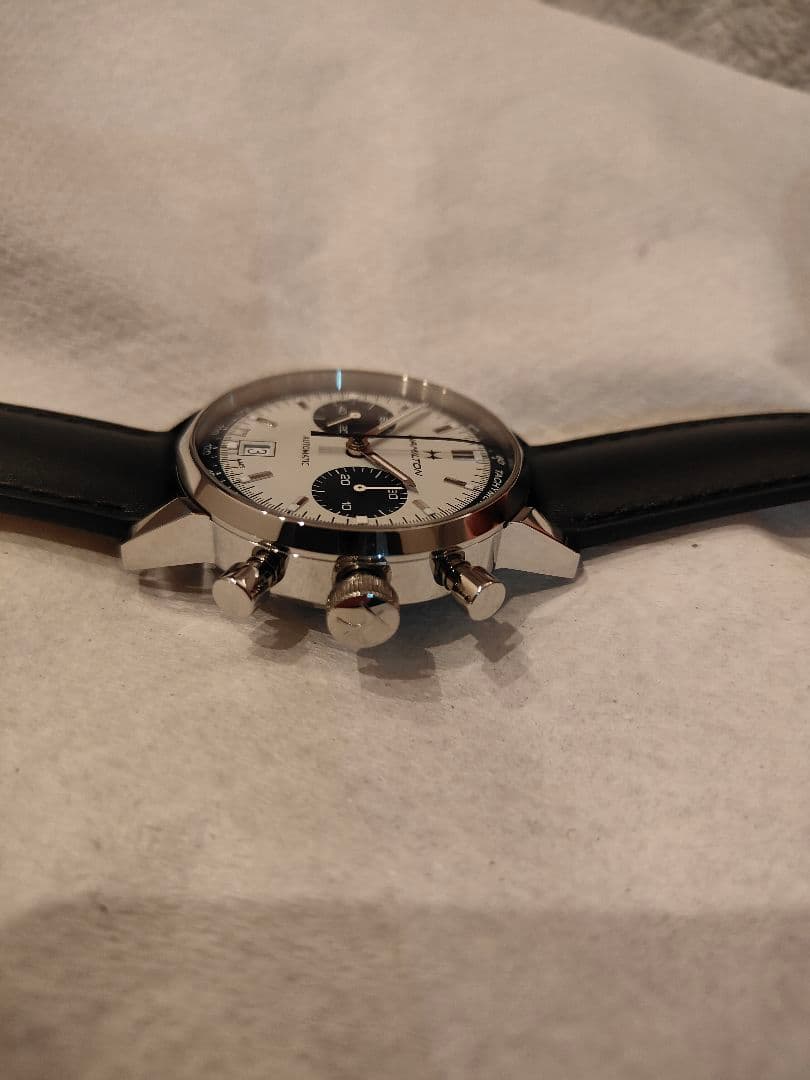 m*o様 HAMILTON パンダ未使用自動巻時計★★定価35万円