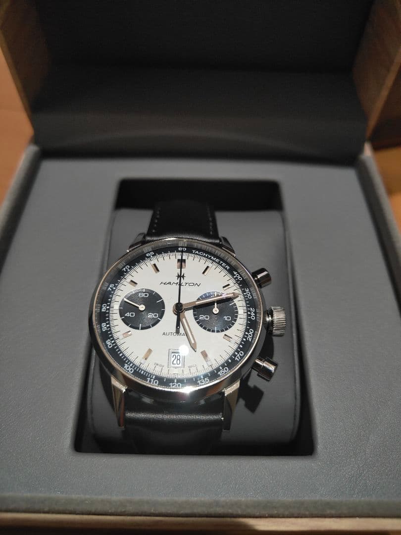 m*o様 HAMILTON パンダ未使用自動巻時計★★定価35万円