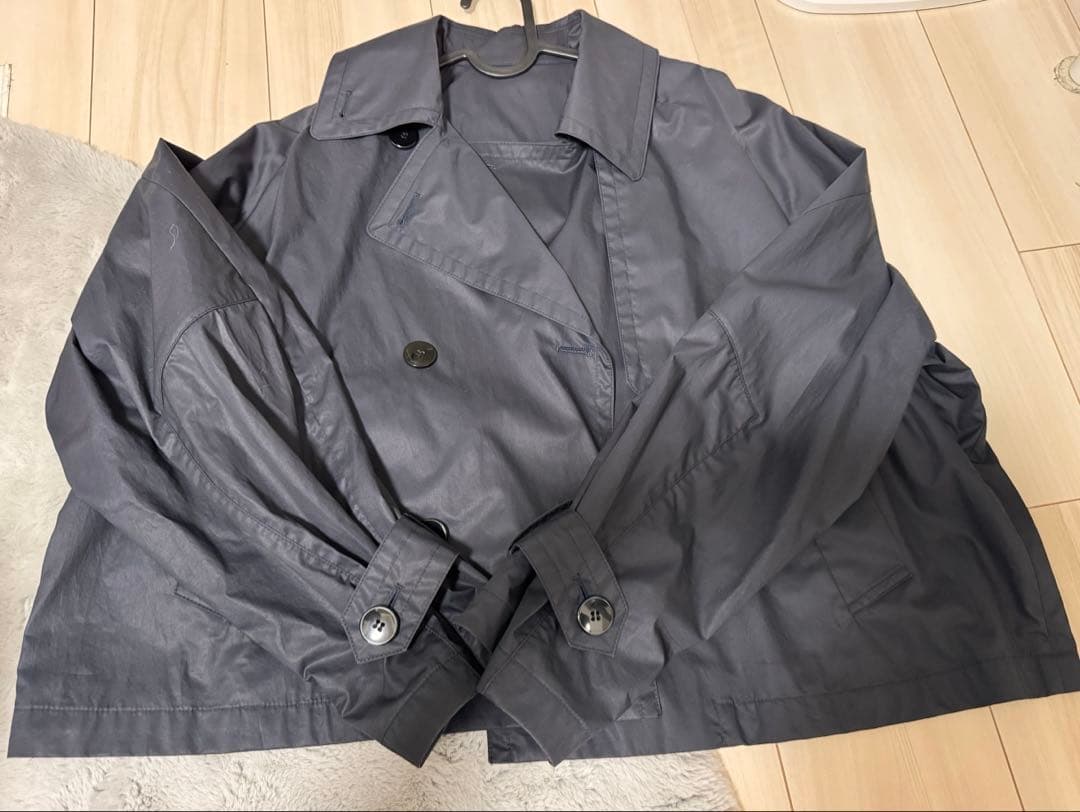 SHIPS タイプライター　ボリューム　スリーブ　ショートトレンチコート