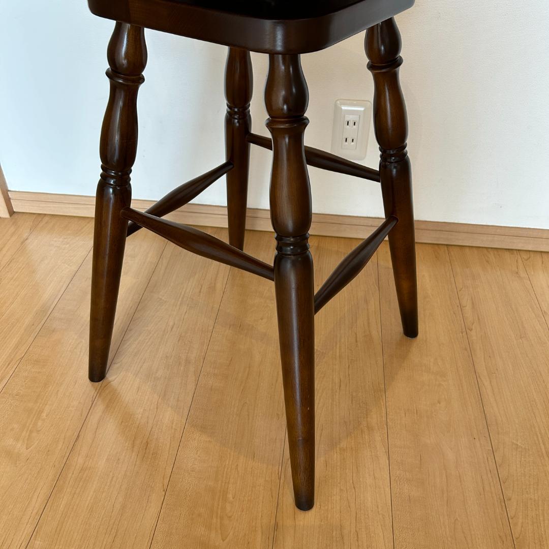 karimoku カリモク コロニアル回転式ウィンザーハイチェア1脚　美品