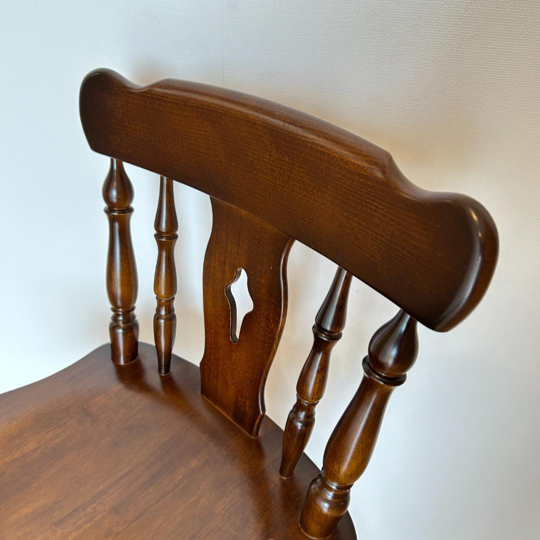 karimoku カリモク コロニアル回転式ウィンザーハイチェア1脚　美品