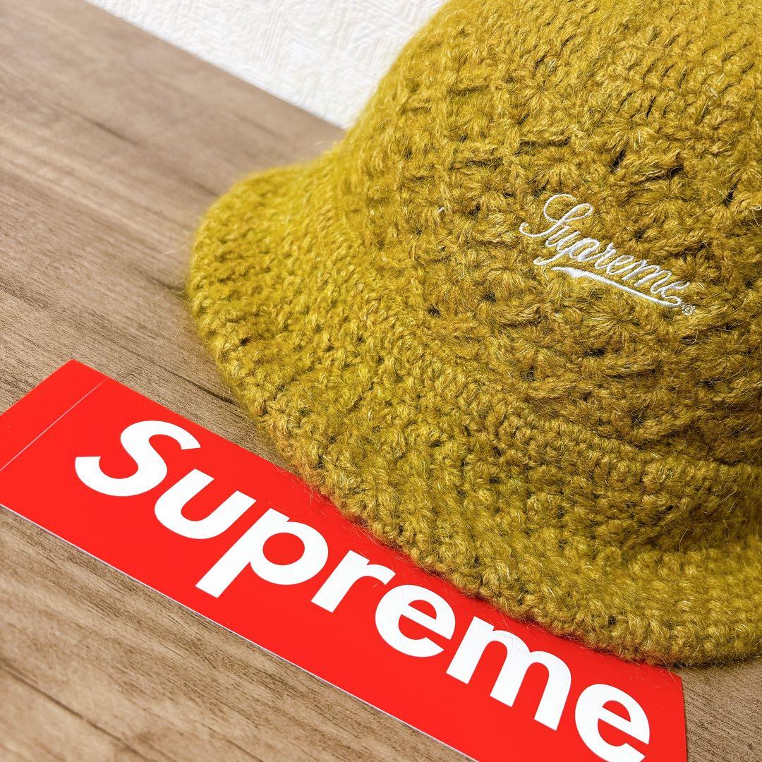 正規品　Supreme バケットハット　帽子 モヘア　ウール　ブラウン