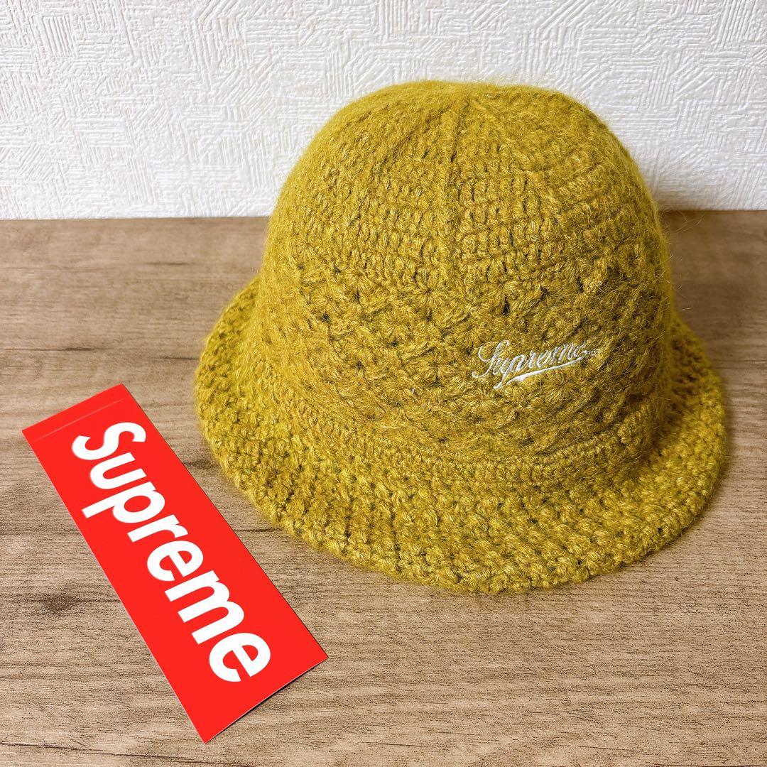 正規品　Supreme バケットハット　帽子 モヘア　ウール　ブラウン