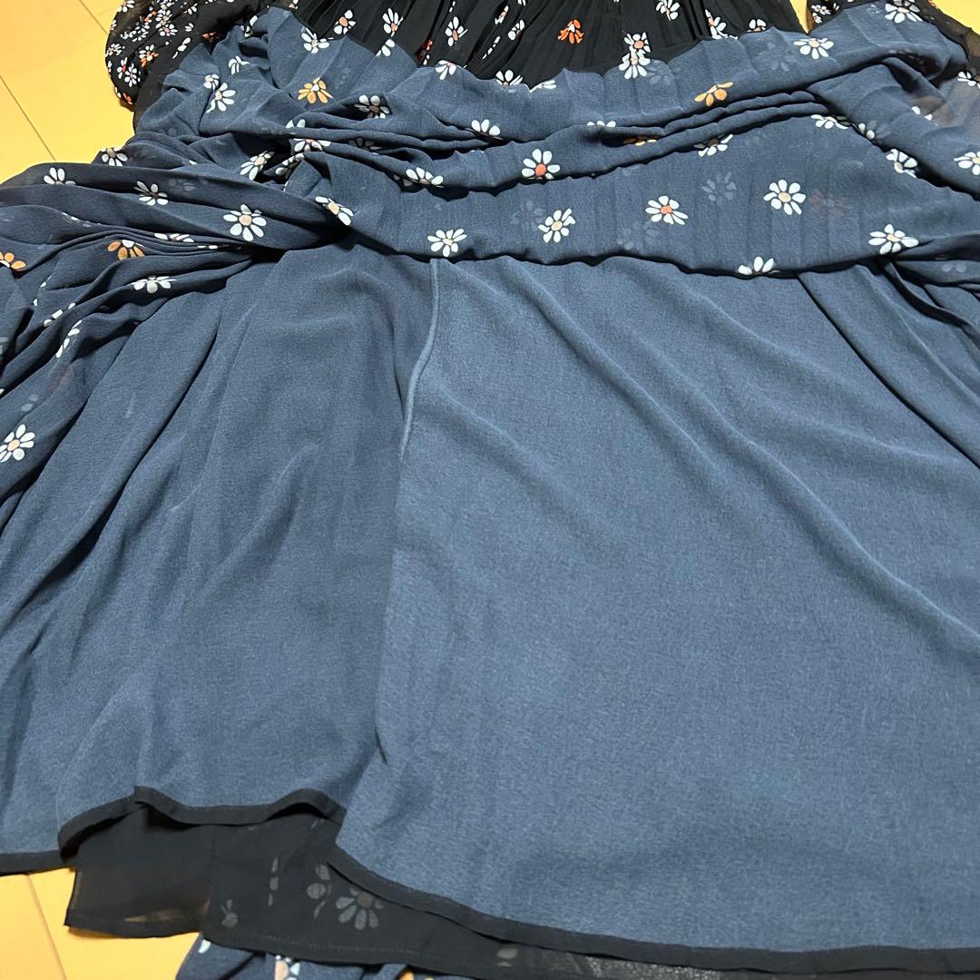 Zimmermannジマーマンロングワンピース　フラワープリントプリーツスカート