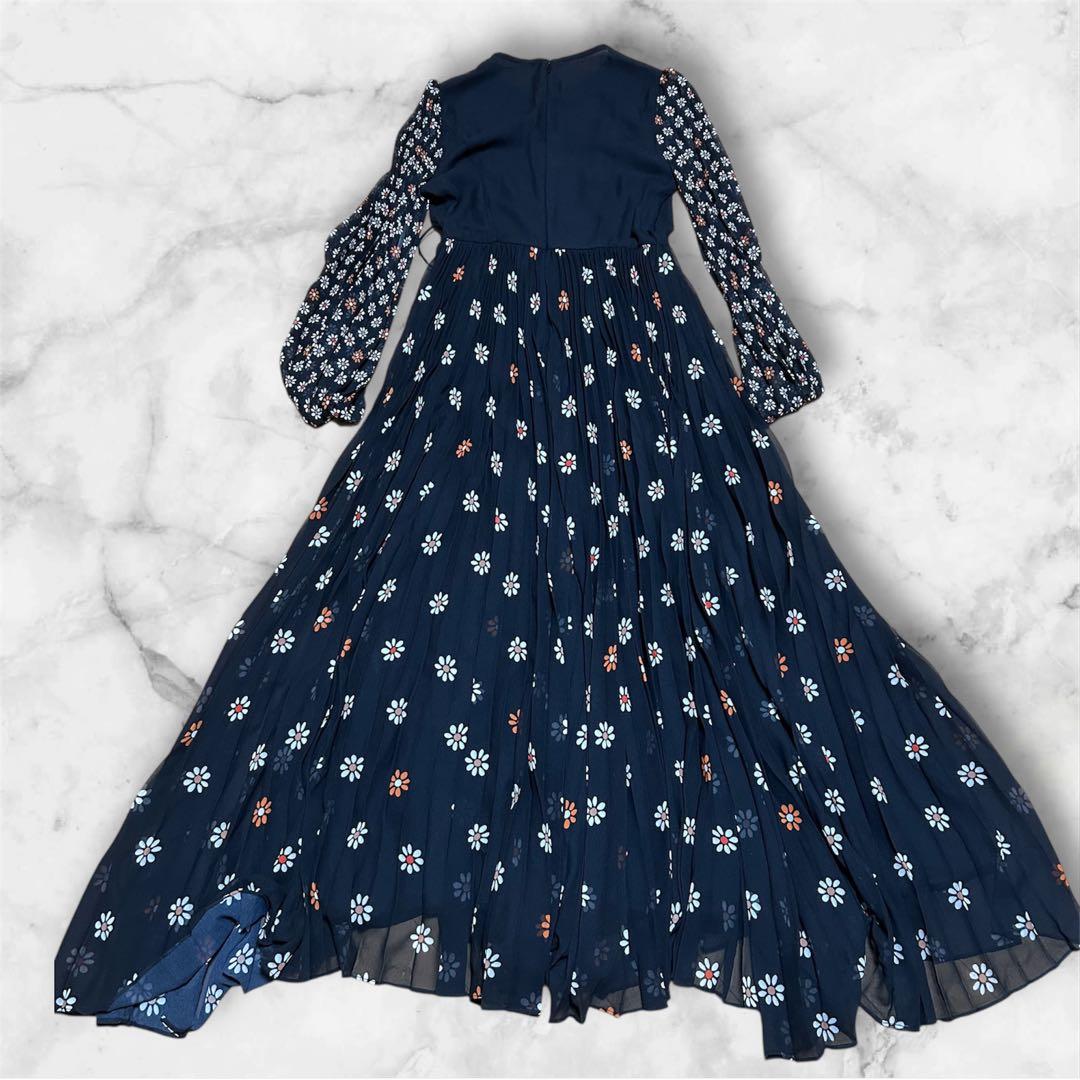 Zimmermannジマーマンロングワンピース　フラワープリントプリーツスカート