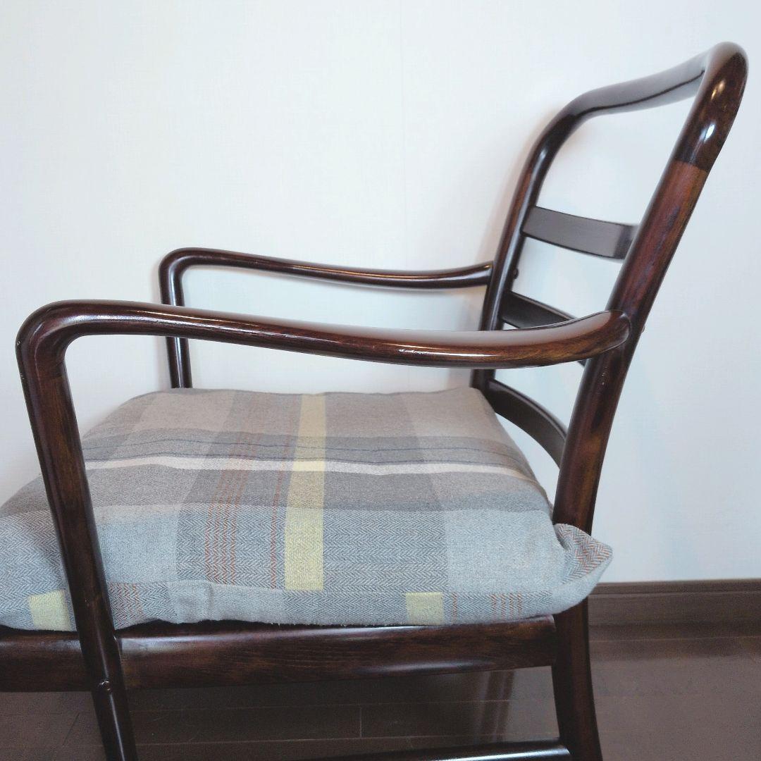 【希少】70-80's karimoku オールドカリモク チェア 曲木アーム