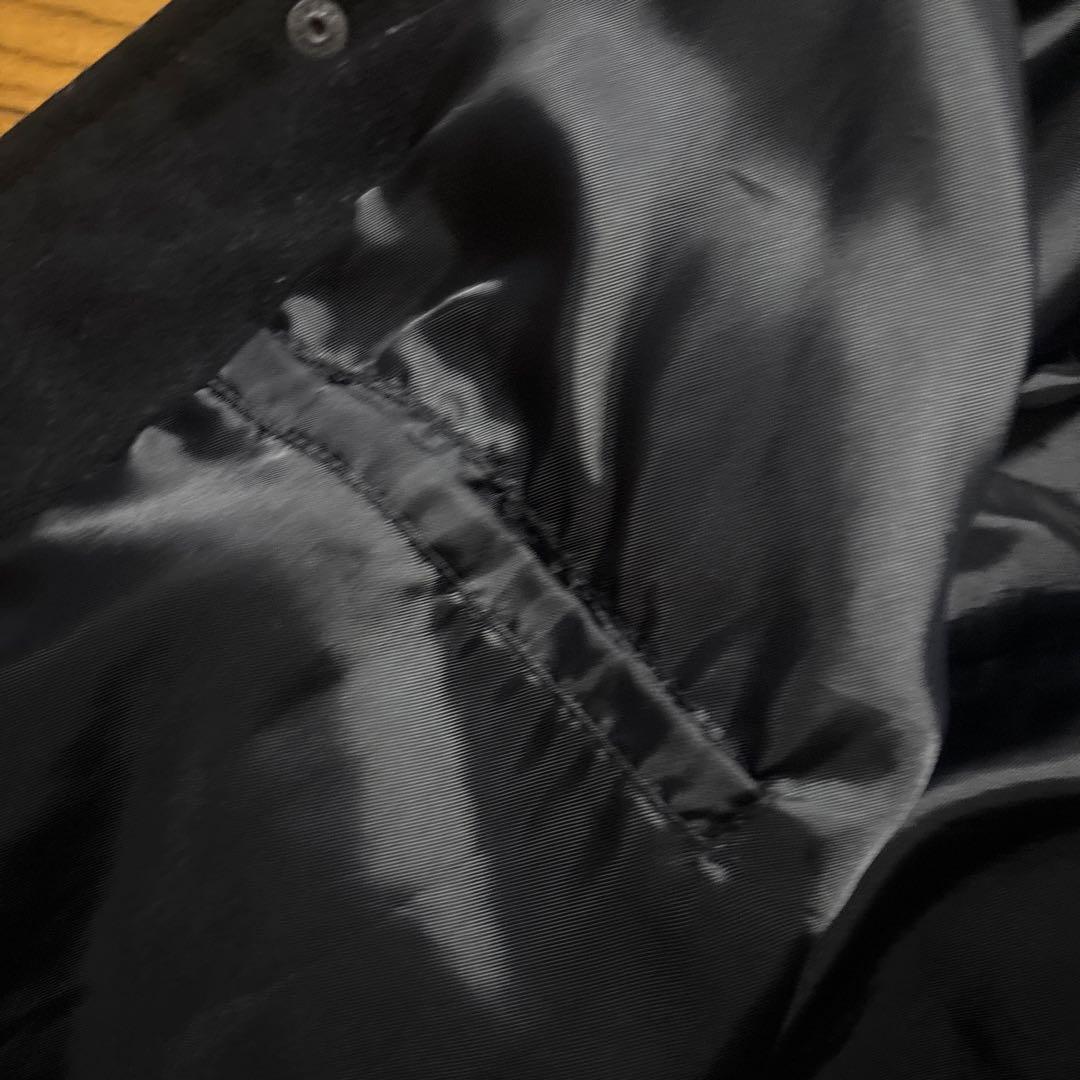 BEAMS ビームス ウール×袖革 スタジャン L 黒