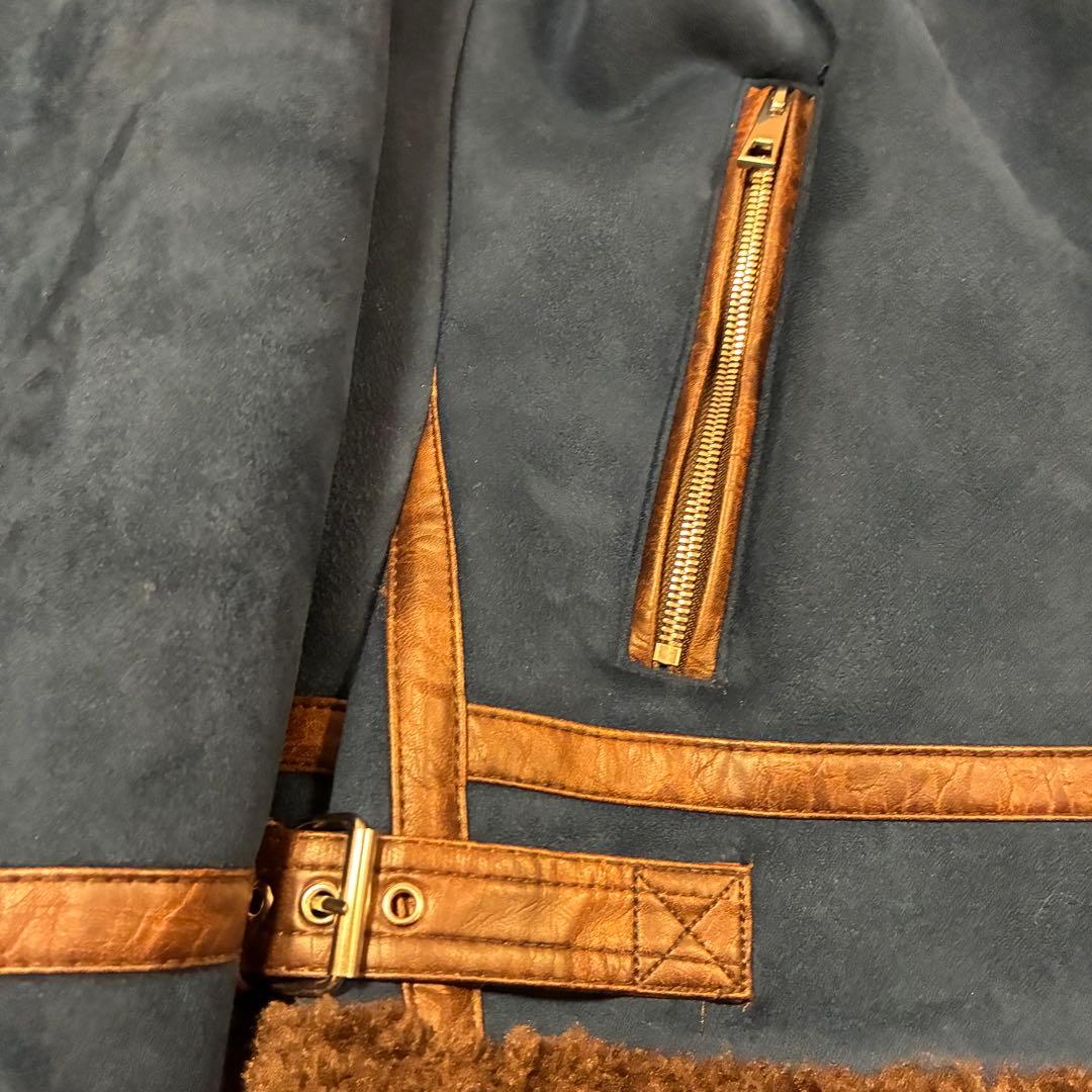 美品！ ZARA ダークブルー B-3タイプ フライトジャケット L