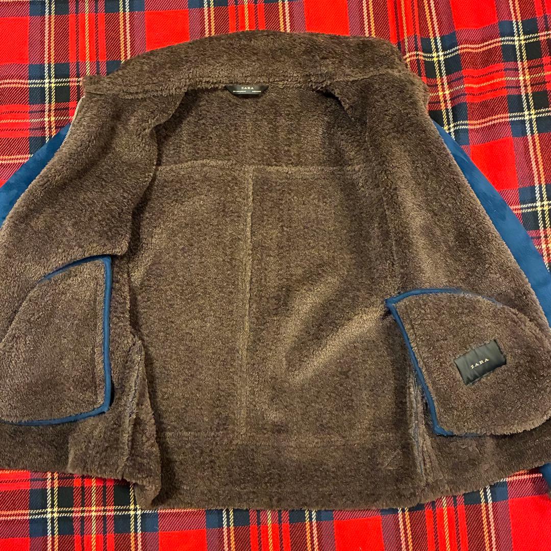 美品！ ZARA ダークブルー B-3タイプ フライトジャケット L