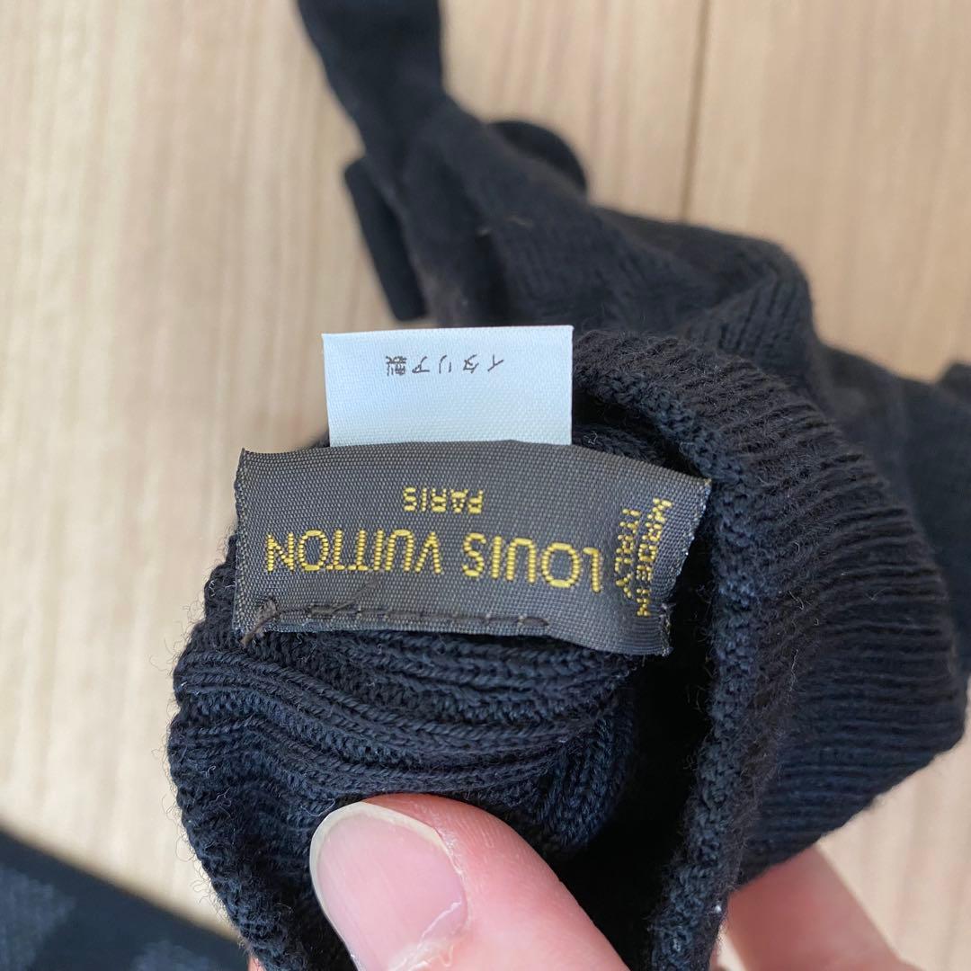 【美品】LOUIS VUITTON ルイヴィトン ダミエ マフラー 手袋セット