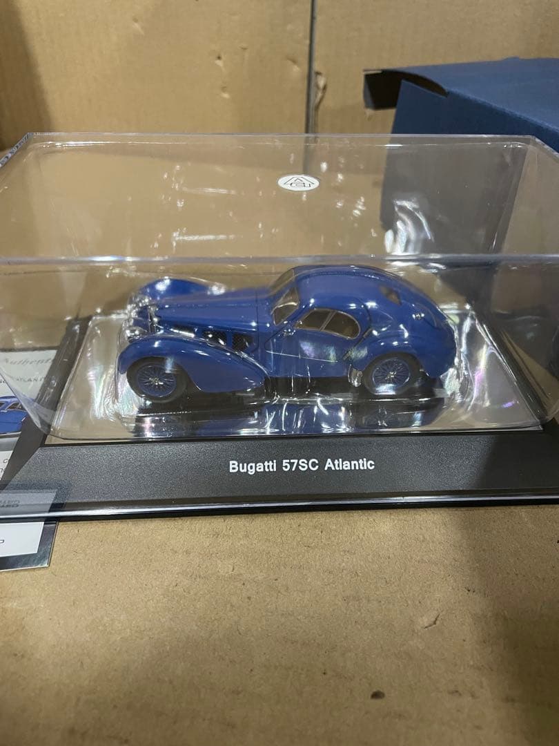 オートアート 1/43 ブガッティ 1938 ブルー/ワイヤースポークホイール